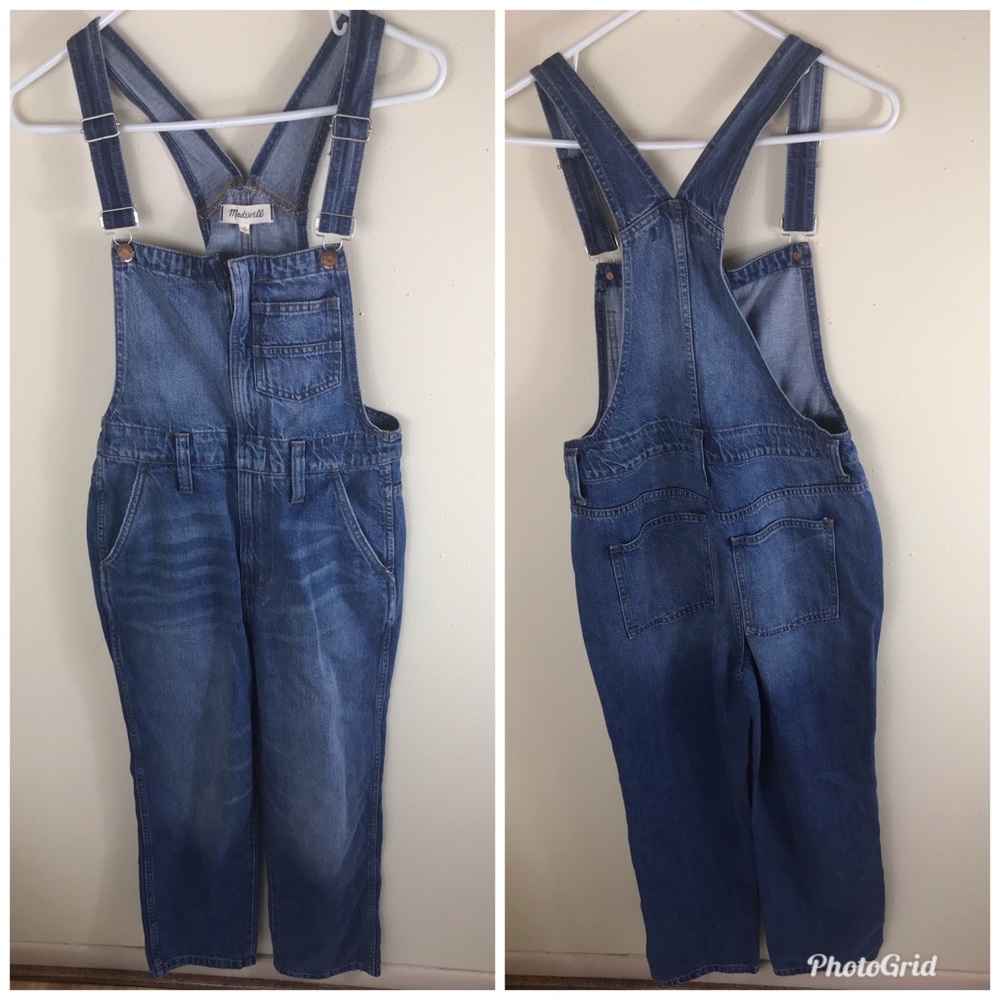 NWT Madewell Straight-Leg Zip Overalls